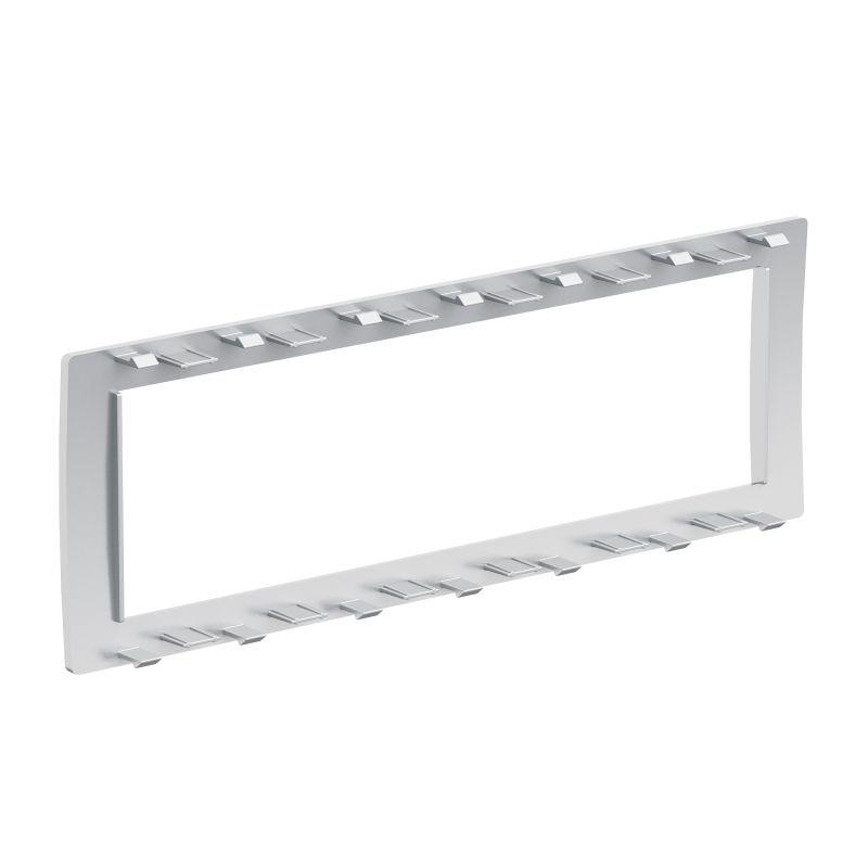 Рамка 6мод. универс. под Brava/VIVA/45х45 сер. металлик DKC F00015G